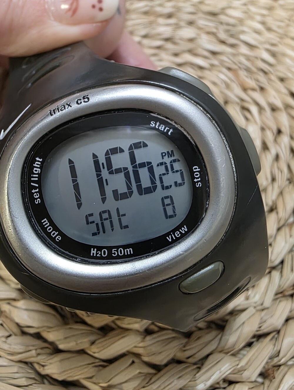 Vintage Nike Triax C5 SM0015 Digital Running Watch Black Gray N  BatteryService